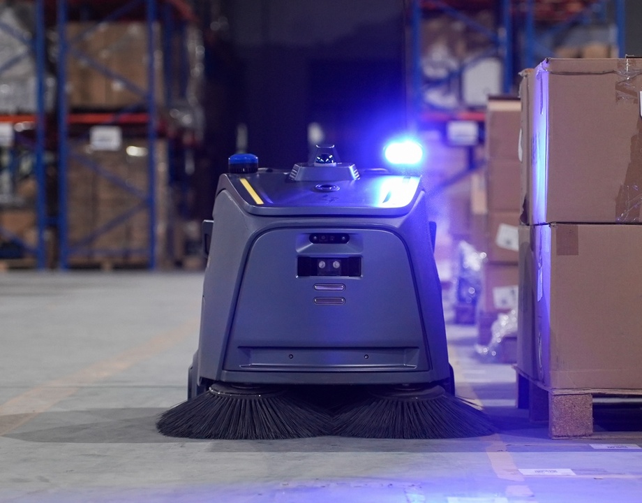 Gausium Beetle pro Robotski pometalni stroj skladišče