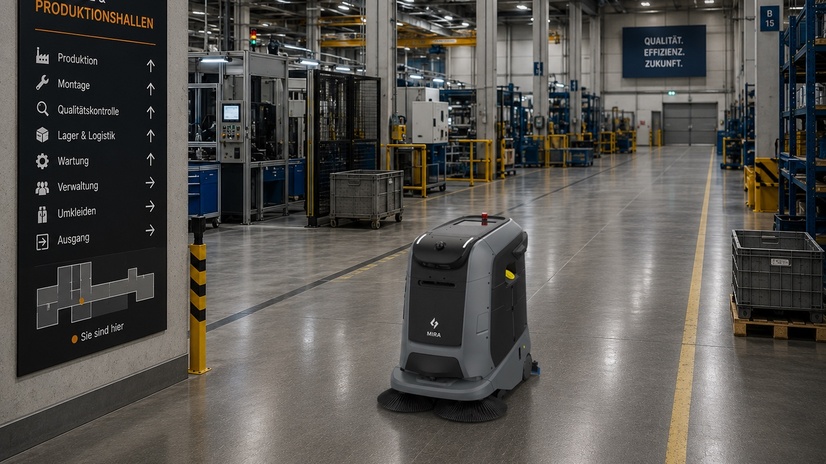 Čistilni robot Gausium Marvel v proizvodnji