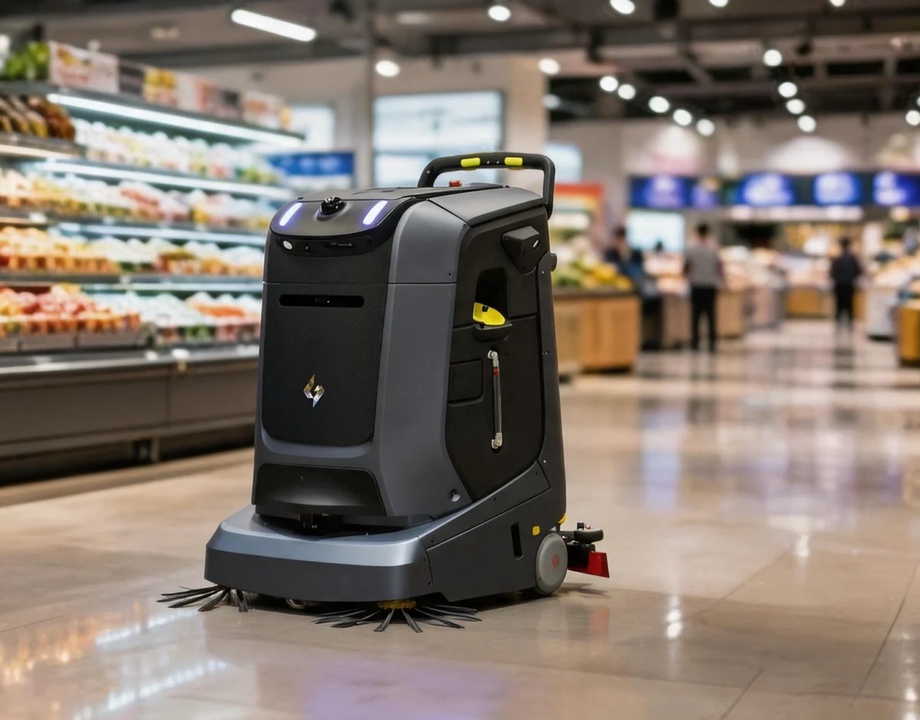 Čistilni robot Gausium Mira v trgovini
