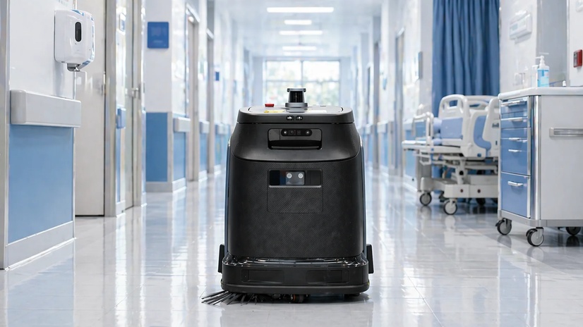 Phantas čistilni robot v bolnici