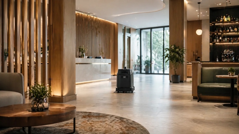 Phantas čistilni robot v hotelu